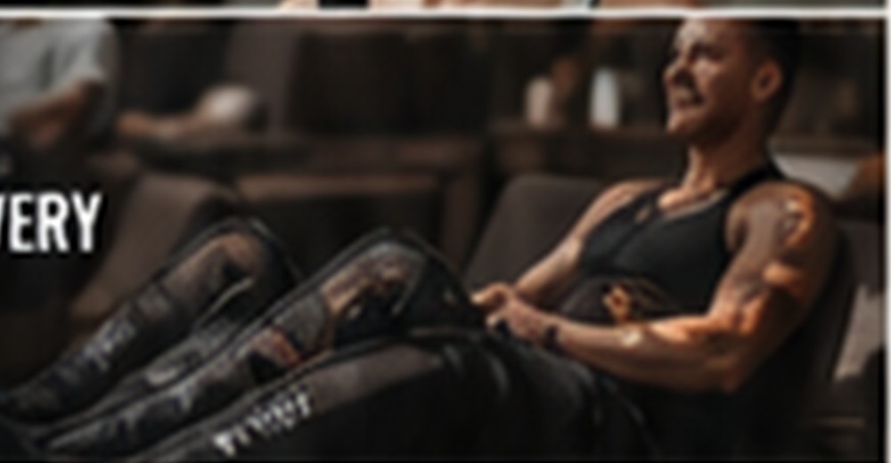Athletes using guided compression recovery